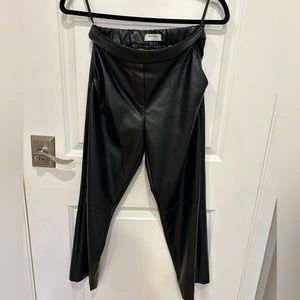 Aritzia Connan leather pants size 2 (cropped but if petite will fit at ankle)
